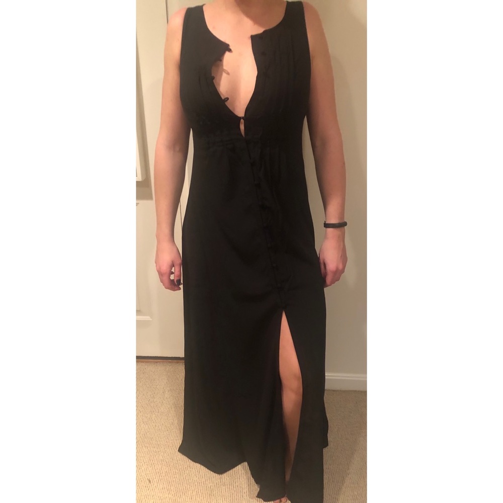 Abercrombie & Fitch Black Maxi Dress Size S